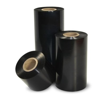 Риббон текстильный, 40 мм (300м, RESIN OUT, цвет: черный) фото