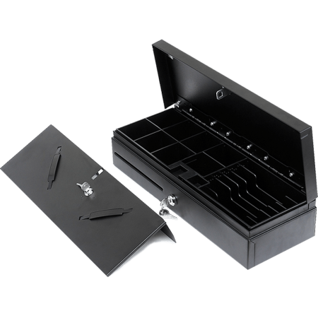 Денежный ящик PayTor FlipTop (черный, распайка: Штрих) фото