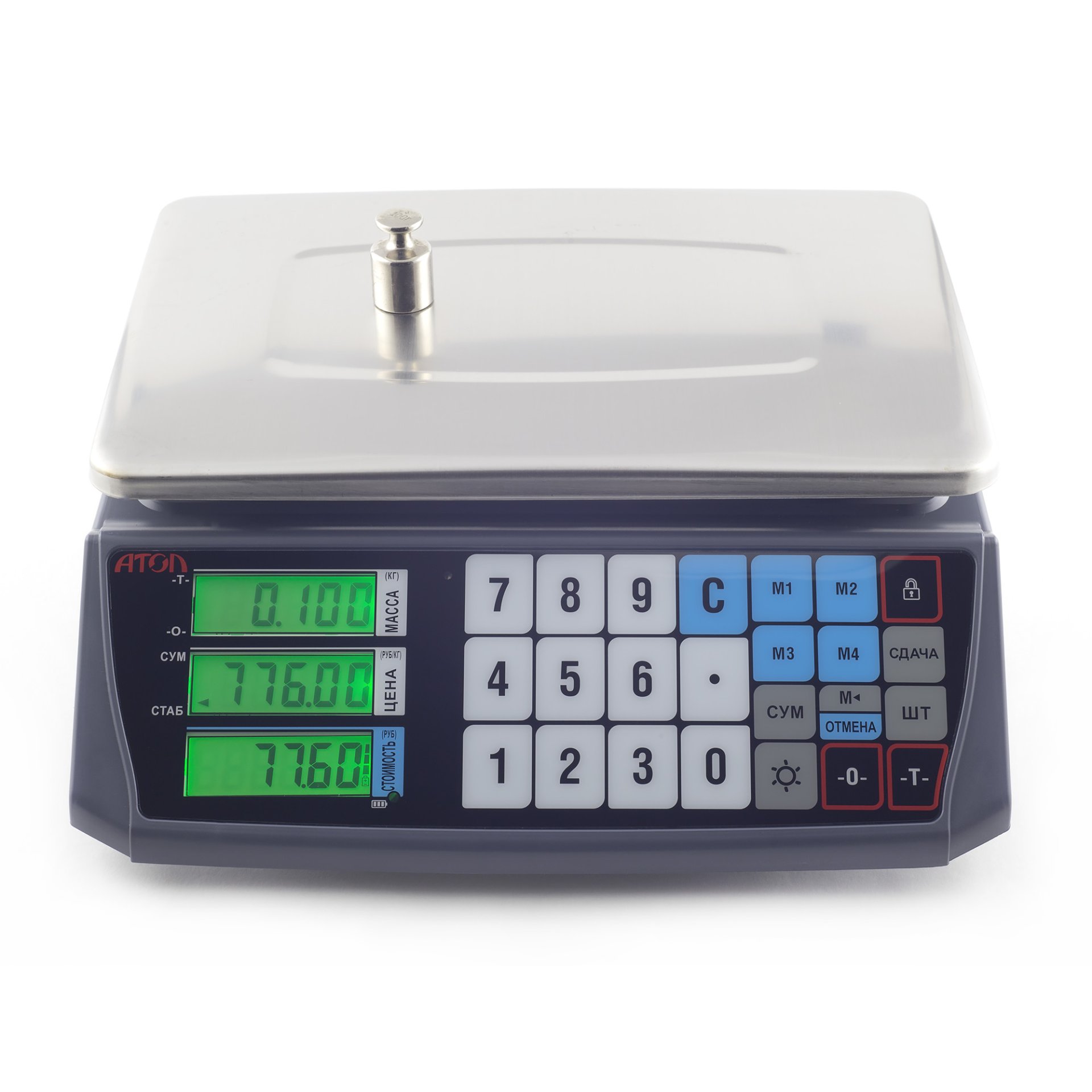 Торговые настольные весы АТОЛ MARTA Б/У (без стойки, без поверки, RS-232) №3