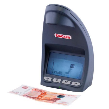 Просмотровый детектор банкнот DoCash Lite D (серый, без АКБ) фото