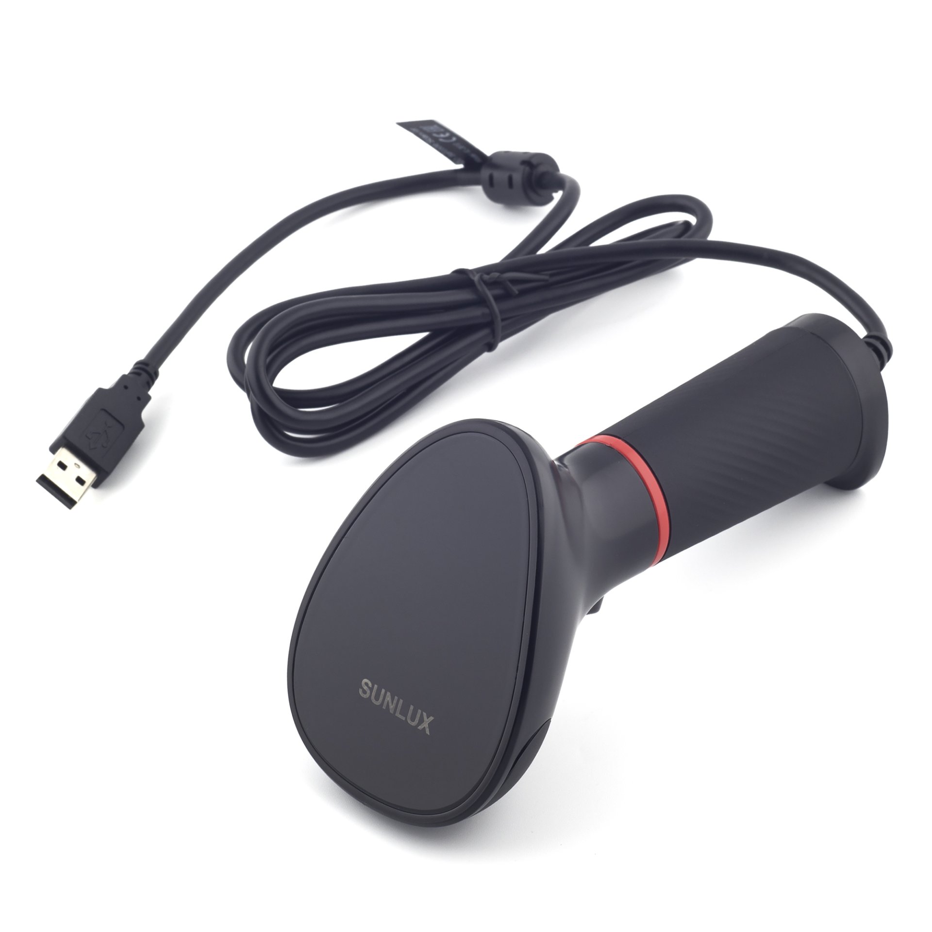 Проводной сканер штрих-кода SUNLUX XL-3610 (2D, черный, без подставки) №5