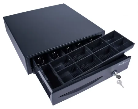 Денежный ящик PОScenter 16EM (черный, PUSH, механический) фото