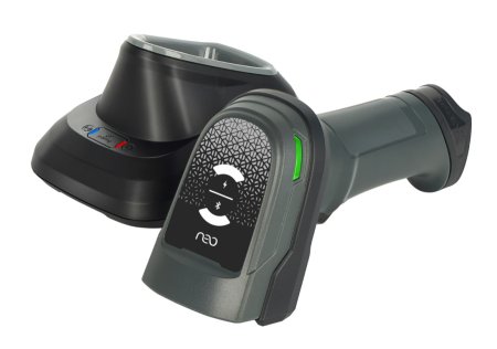 Беспроводной сканер штрих-кода NEO LUX W2D HD (2D, черный, с подставкой Cradle) фото