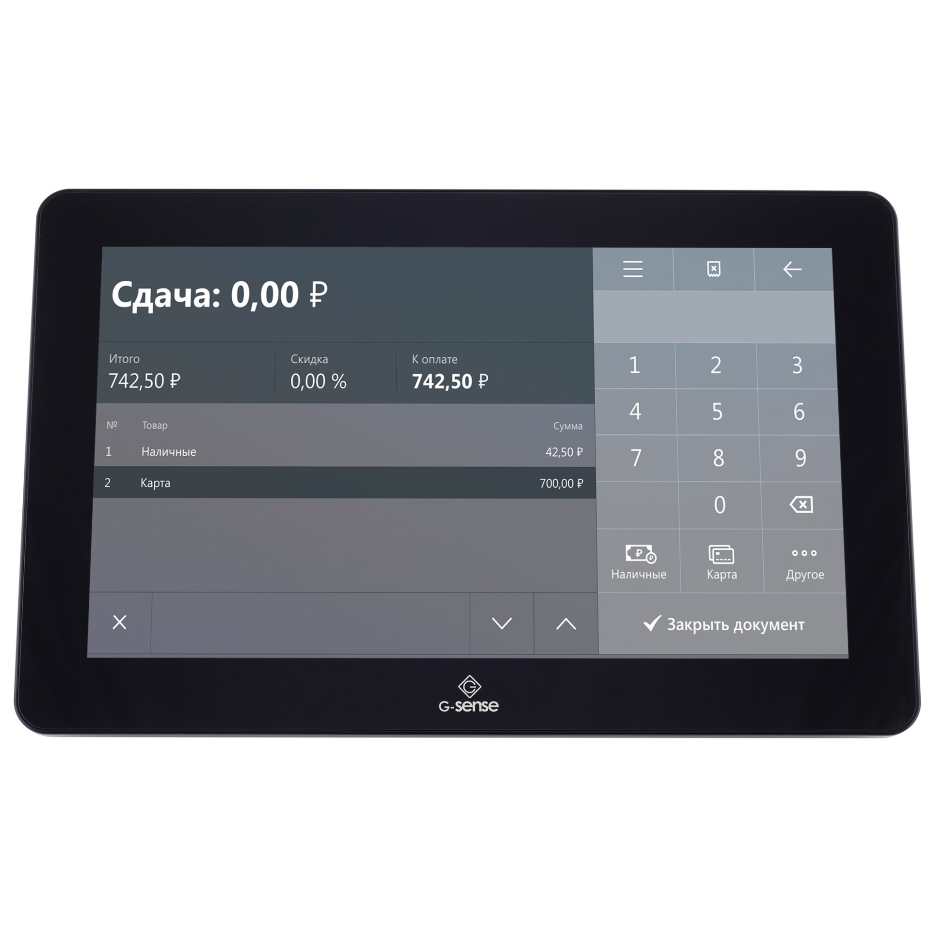 Сенсорный терминал G-SENSE UNIT-R (11.6", Intel Core i3 8Gen, 8GB/128GB, WIFI/Bluetooth, MSR, без ОС) №2