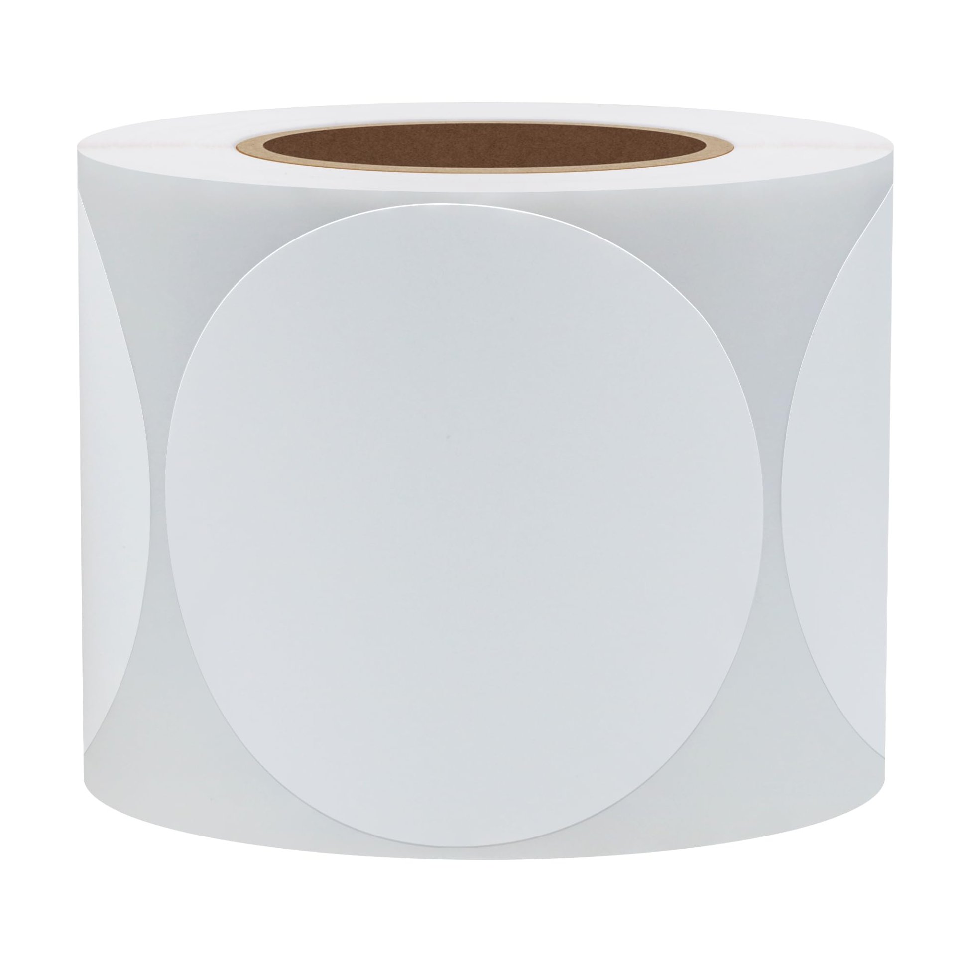 Этикетка круглая 49х49х500 мм (материал: белый полипропилен)