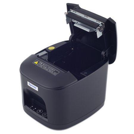 Чековый принтер Xprinter XP-T80B (203 dpi, черный, термопечать, USB/Ethernet, с автоотрезчиком) фото