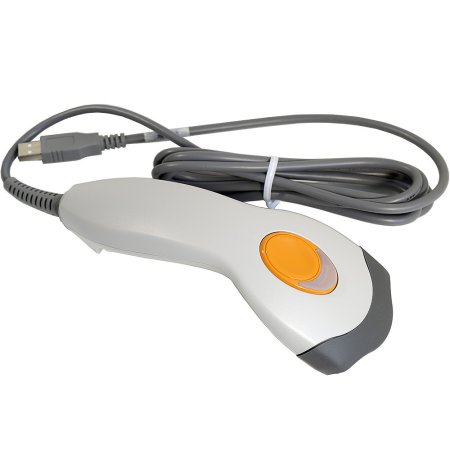 Проводной сканер штрих-кода ZEBEX Z-3101 (1D, белый, USB, без подставки, 2м кабель) фото