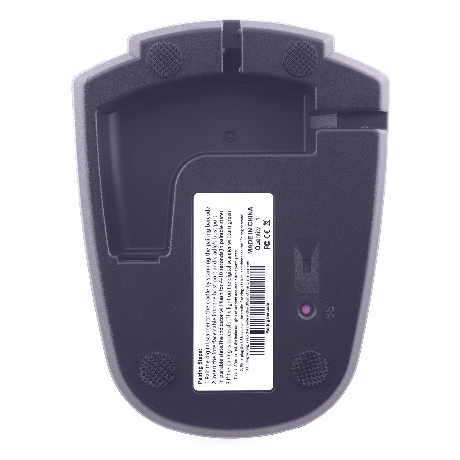 Беспроводной сканер штрих-кода PayTor DS-1009 (2D, черный, USB, с подставкой Cradle) №6