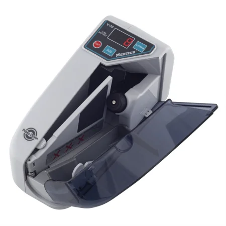 Портативный счетчик банкнот MERTECH V-30 (белый, без АКБ) фото