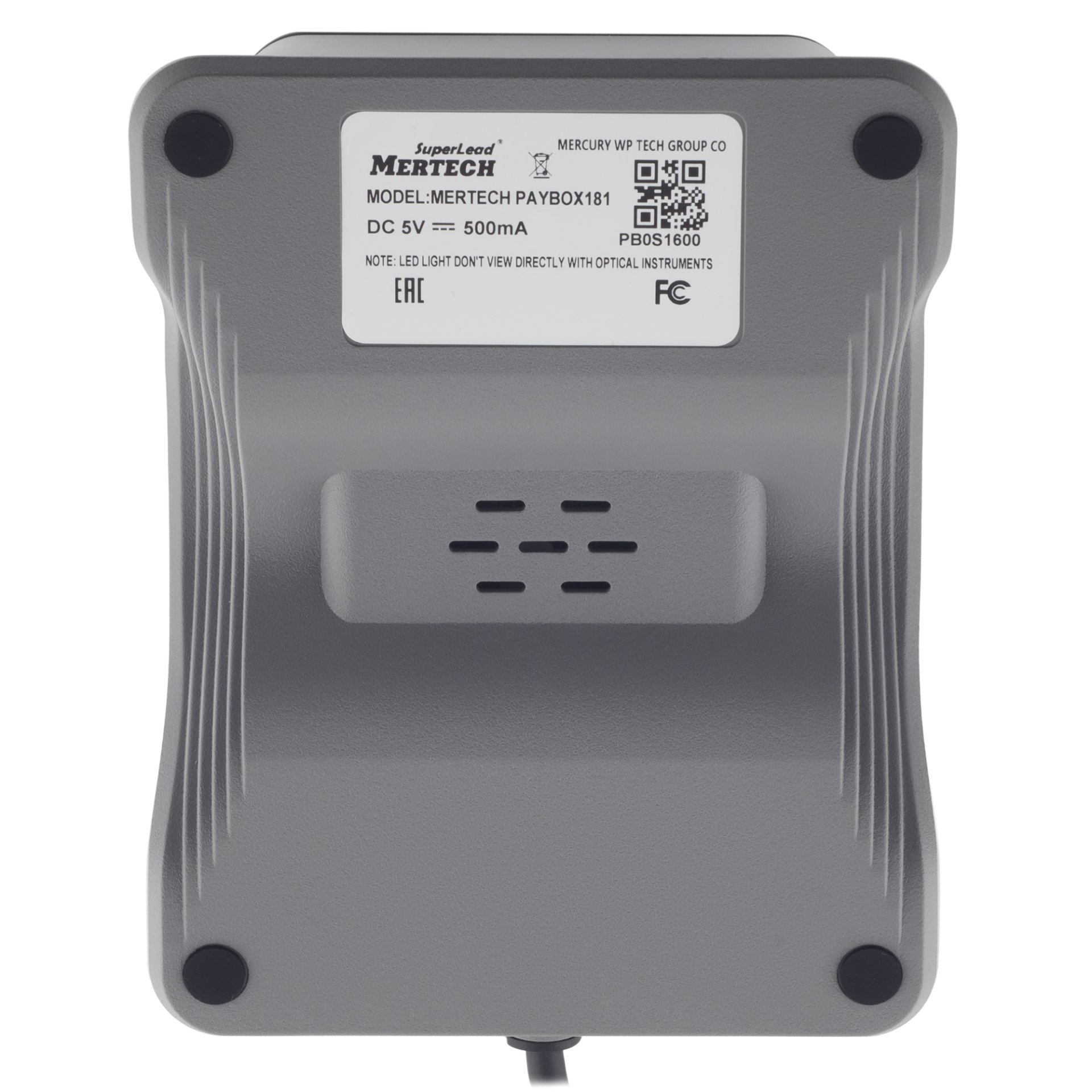 Сканер QR-кодов Mertech PayBox 181 (2D, белый, без подставки Cradle) №3