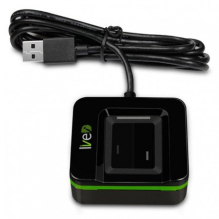 Настольный биометрический USB считыватель отпечатков пальцев ZKTeco SLK20R фото