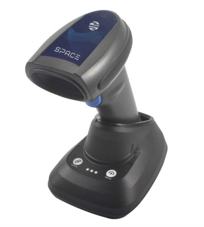 Беспроводной сканер штрих-кода SPACE X-2020RC (2D, черный, USB, Bluetooth, с подставкой Cradle) фото