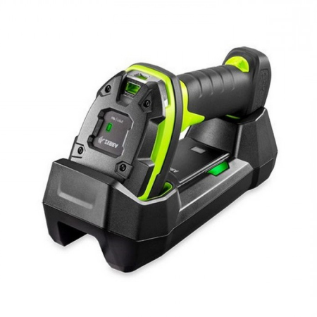 Беспроводной сканер штрих-кода Zebra (Motorola) Symbol DS3678 SR (2D SR, зеленый, с подставкой Cradle) фото