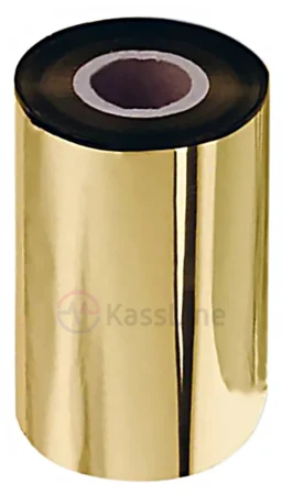 Риббон для винила, 50 мм (200м, RESIN OUT, металл, цвет: золотой) фото