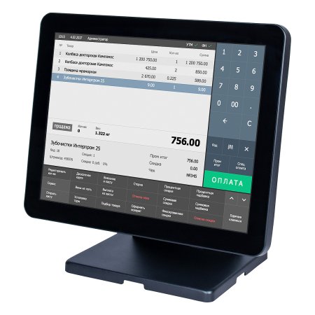 Сенсорный терминал POSCenter Atlas (15", P-CAP, Intel Celeron J4125, 8GB/128GB M.2, без MSR, без ОС) фото