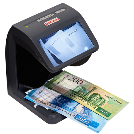 Просмотровый детектор банкнот DoCash mini Combo (серый, комбинированный, без АКБ) фото
