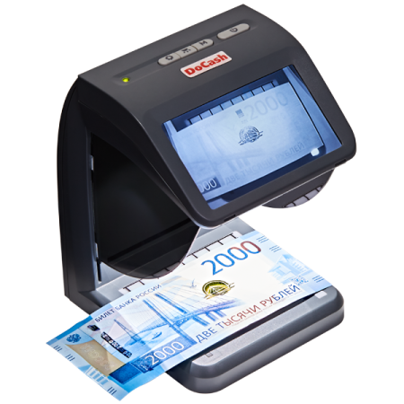 Просмотровый детектор банкнот DoCash mini Combo (серый, комбинированный, без АКБ) фото
