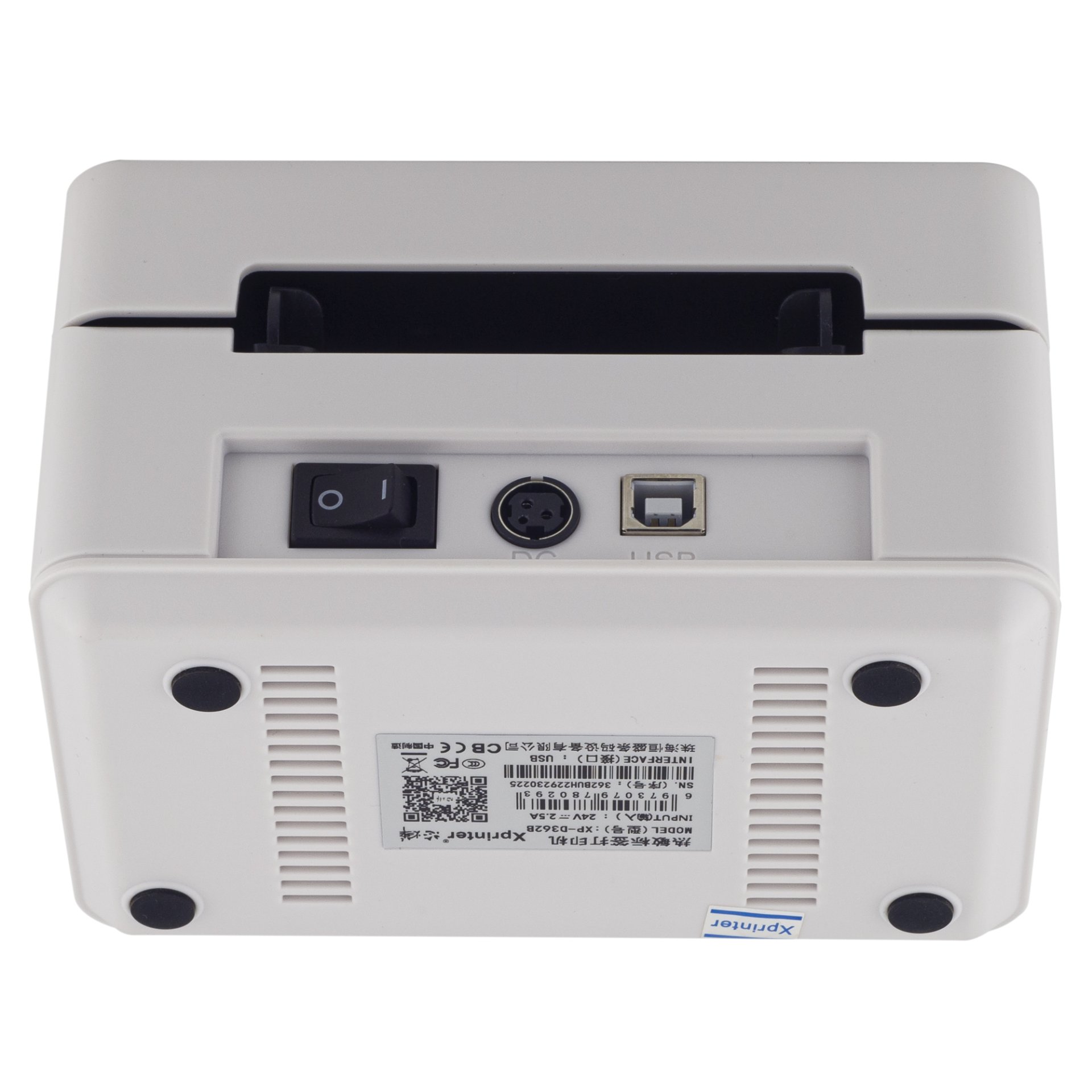 Термопринтер этикеток Xprinter XP-D362B (203 dpi, внешний держатель, USB, арт. XP-D362B) фото