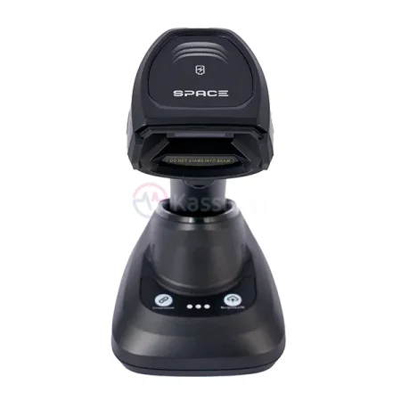 Беспроводной сканер штрих-кода SPACE 2024RC (2D, черный, USB, Bluetooth, с подставкой Cradle) фото
