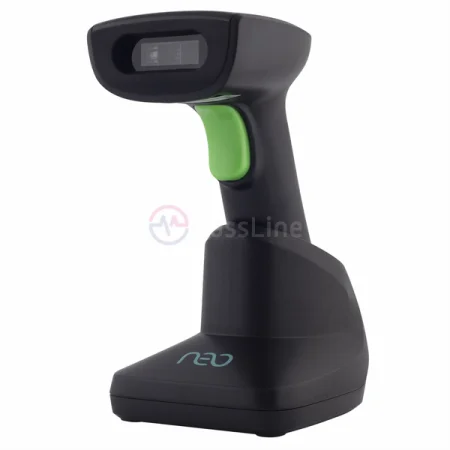 Беспроводной сканер штрих-кода NEO-X110 PRO W2D (2D, черный, с подставкой Cradle) фото