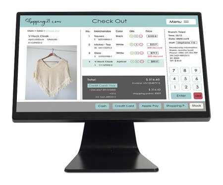 Сенсорный терминал POScenter Platinum (15.6", P-CAP, i3-1215U, 8GB/M.2 SSD 128GB, без MSR, без ОС) фото