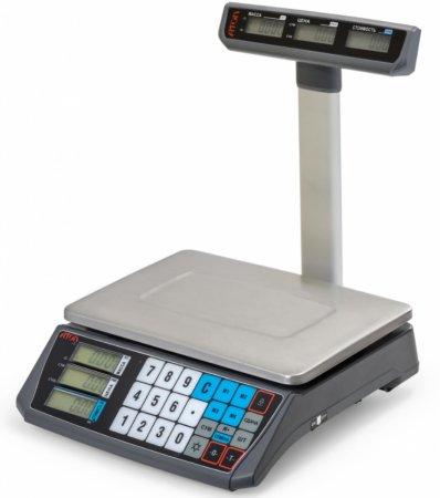 Торговые настольные весы АТОЛ MARTA Б/У (со стойкой, USB)