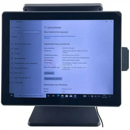 Сенсорный терминал АТОЛ JAZZ 15 Lite Б/У (15", P-CAP, Intel Celeron J3455, 8GB/120GB, с MSR, Windows 10 IoT + 9.7" второй монитор)