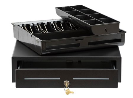 Денежный ящик АТОЛ EC-410-B (черный, распайка: Epson) фото