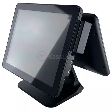 Сенсорный терминал OL-P10 (15", Intel Celeron J6412, 4GB/128GB, MSR, PCT, без ОС + 15" LCD второй монитор) фото