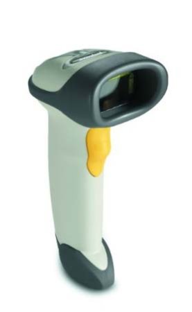 Проводной сканер штрих-кода Zebra (Motorola) Symbol LS2208 (1D, USB, серый, с подставкой Cradle) фото