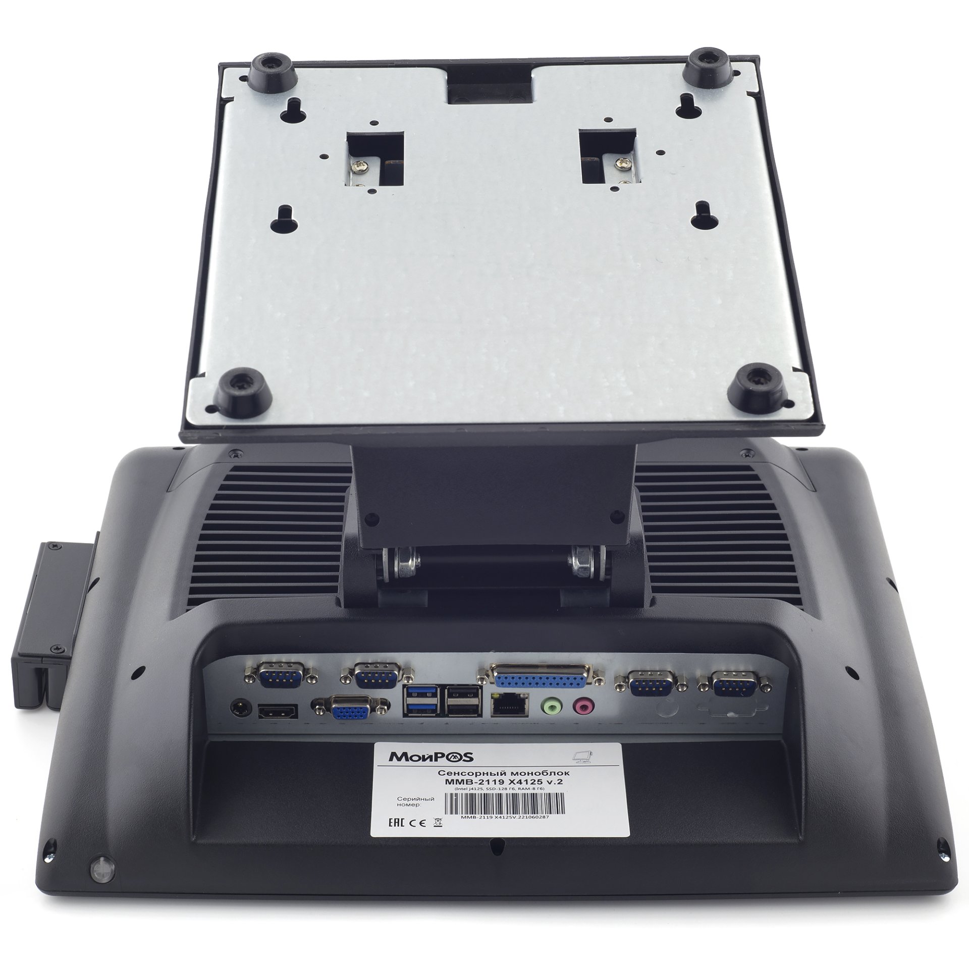Сенсорный терминал МойPOS MMB-2119 X4125 V.2 (15", Intel Celeron J4125, 8GB/128GB, MSR, без ОС, с подставкой) №6