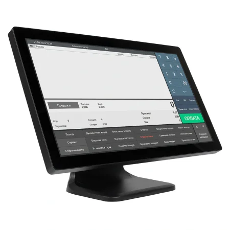 POS-монитор сенсорный POScenter MEGA (21.5", P-CAP, LCD, 1920х1080, HDMI, VGA, без DVI, USB, Audio out, кабели 3м, без стенда, черный) фото