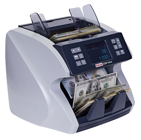 Счетчик банкнот DoCash 3200 Value (серый, RUB/USD/EUR) фото