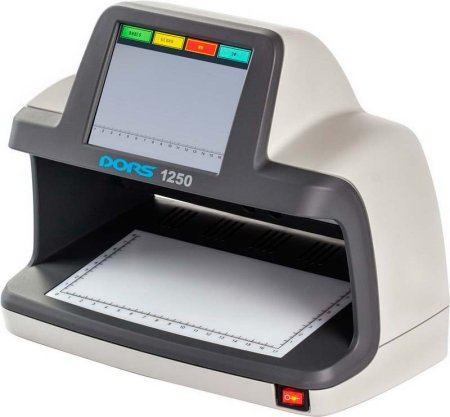 Просмотровый детектор банкнот DORS 1250 (серый, Standart, без АКБ) фото