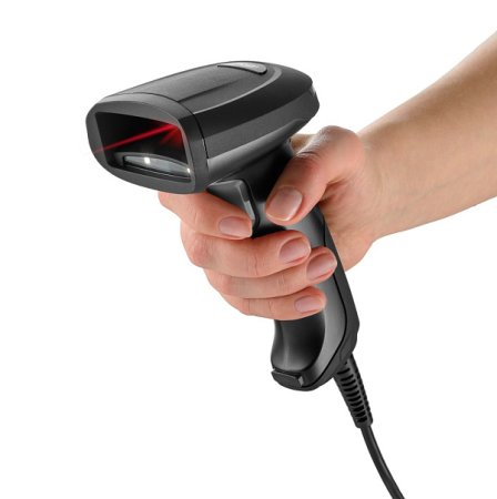 Проводной сканер штрих-кода АТОЛ SB3100 (2D, черный, без подставки, 2м кабель) фото