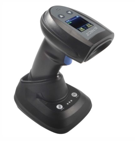 Беспроводной сканер штрих-кода SPACE X-2020RCS (2D, черный, USB, Bluetooth, с подставкой Cradle) фото