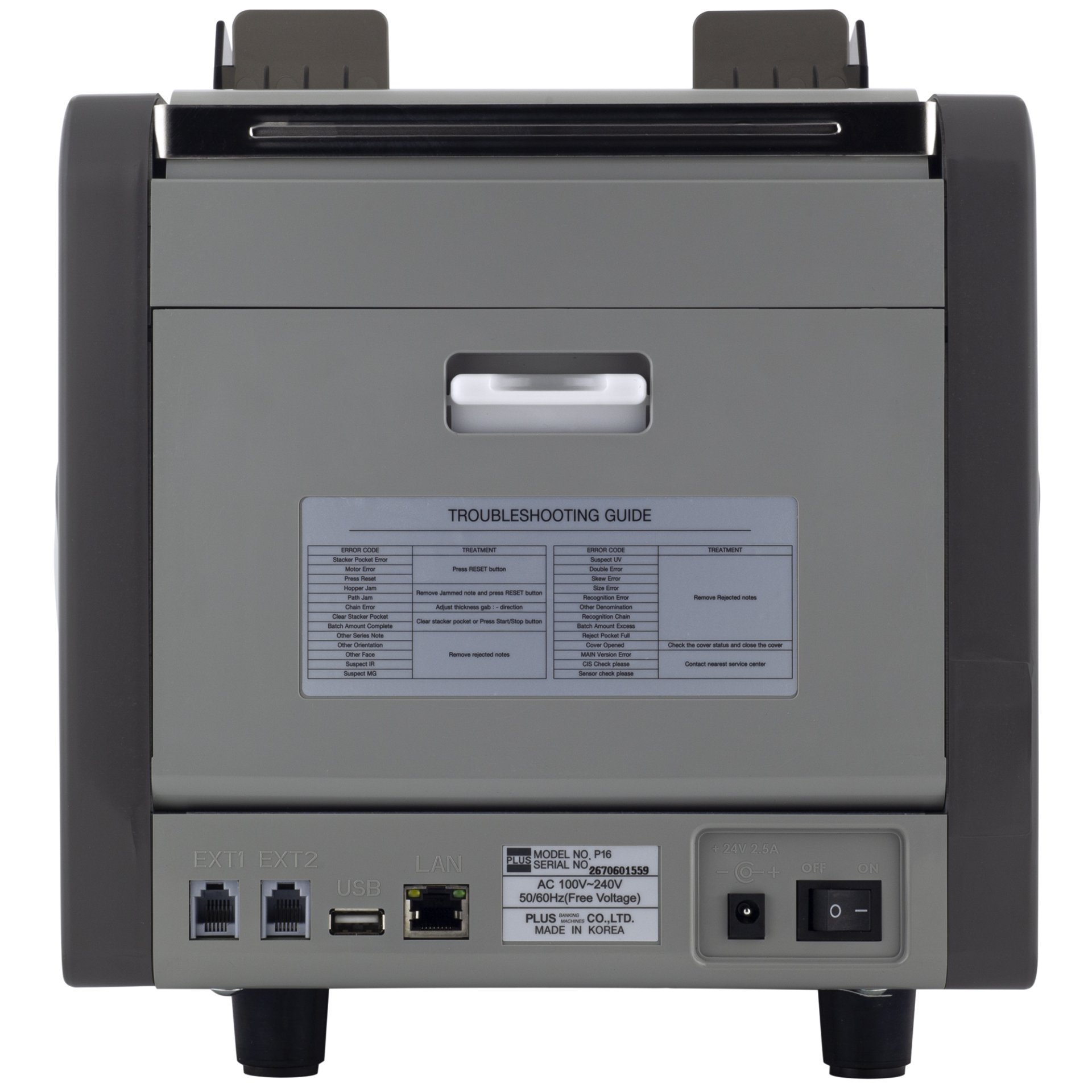 Счетчик банкнот Plus P-16 (серый, RUB/USD/EUR) №5