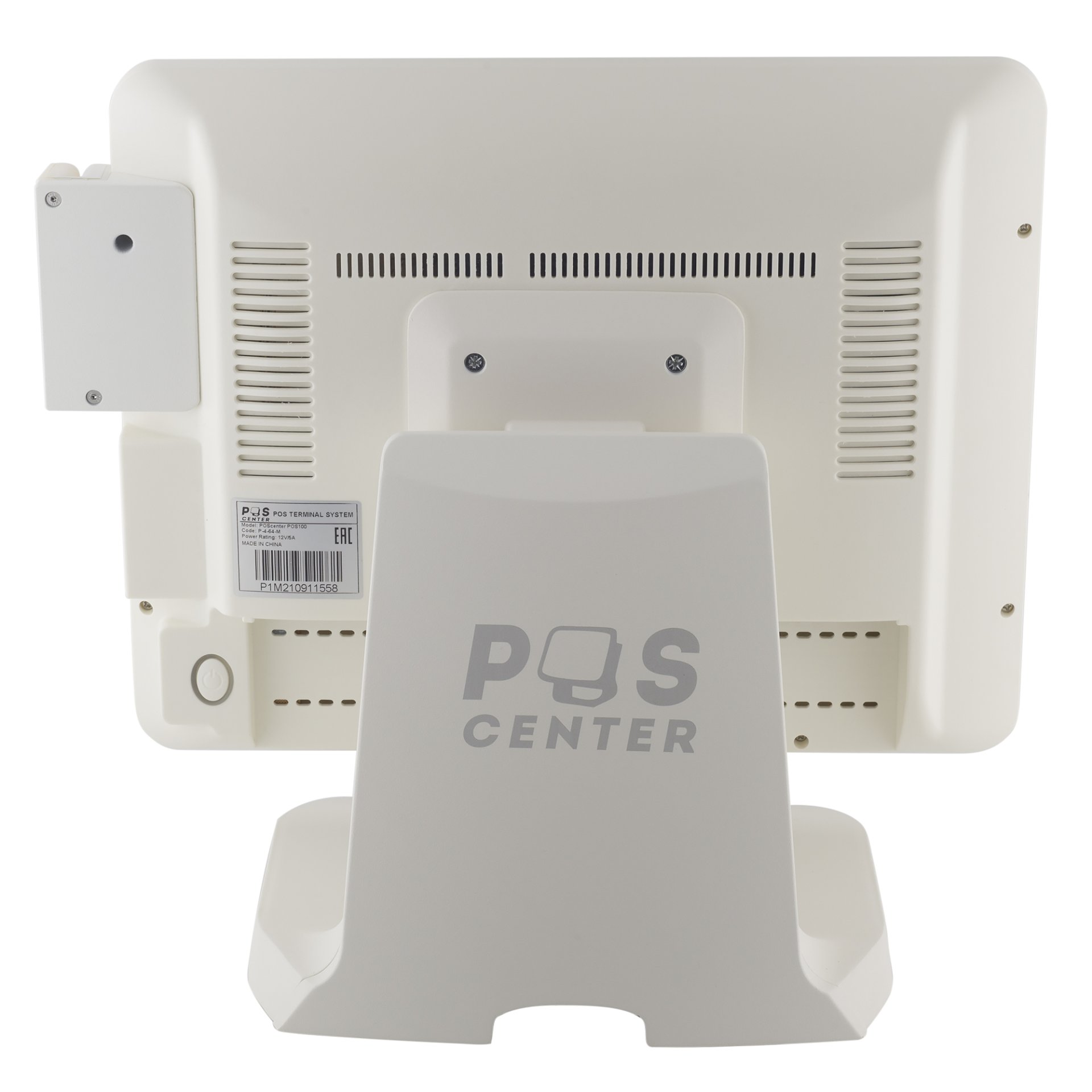 Сенсорный терминал POScenter POS100 (15", P-CAP, Intel Celeron J3455, 4GB/64GB, MSR, без ОС, белый) №7