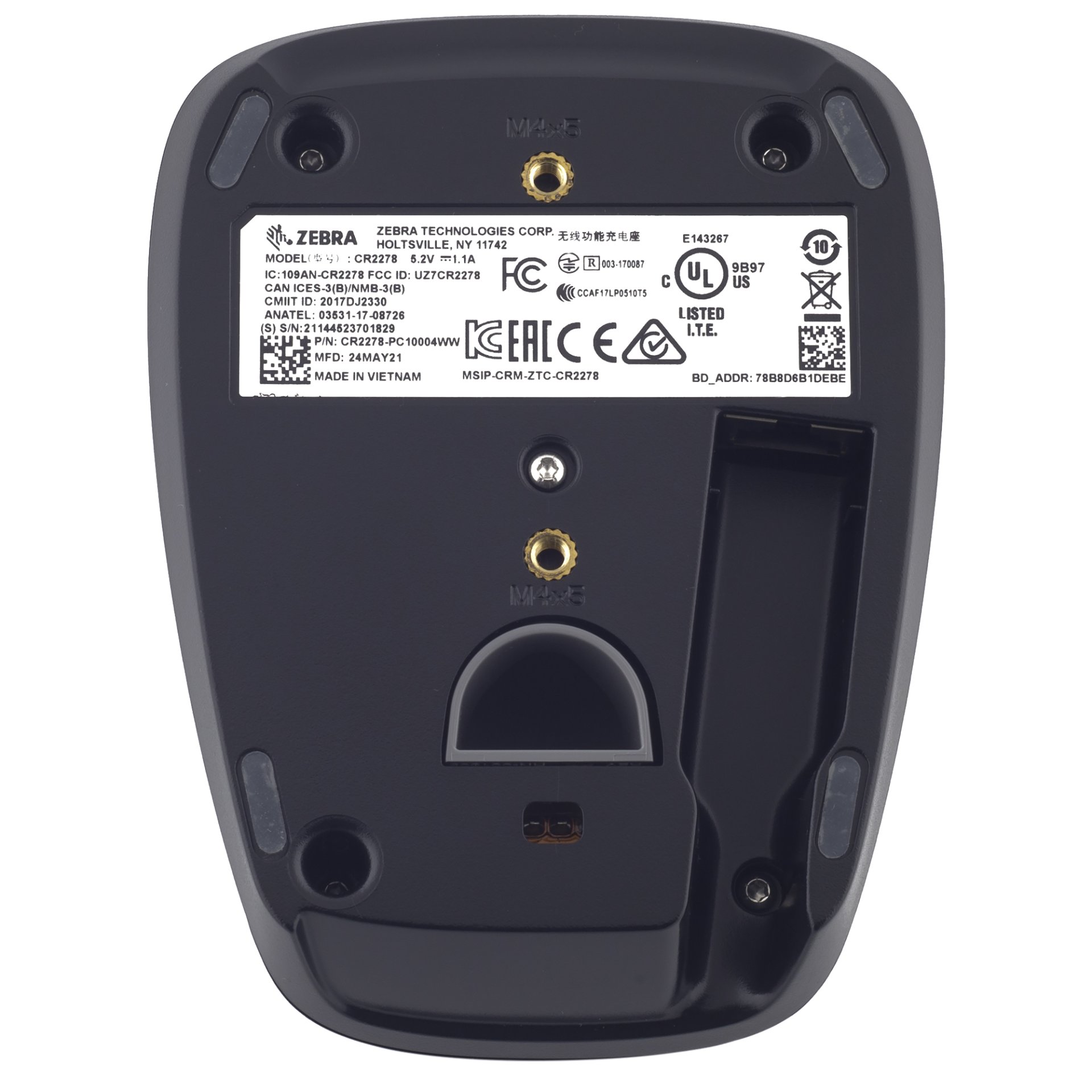 Беспроводной сканер штрих-кода Zebra (Motorola) Symbol DS2278 (2D, черный, USB, с подставкой Cradle) №9