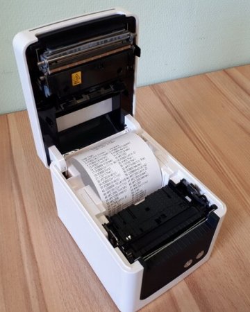 Чековый принтер MITSU RP-809 (203 dpi, белый, термопечать, USB/RS-232/Ethernet) фото