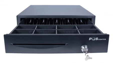 Денежный ящик PОScenter 16EM (черный, PUSH, механический) фото