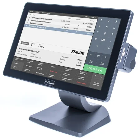 POS-монитор сенсорный POScenter EVA-156 Lite (15.6", P-CAP, LCD, 1920х1080, VGA, черный) фото