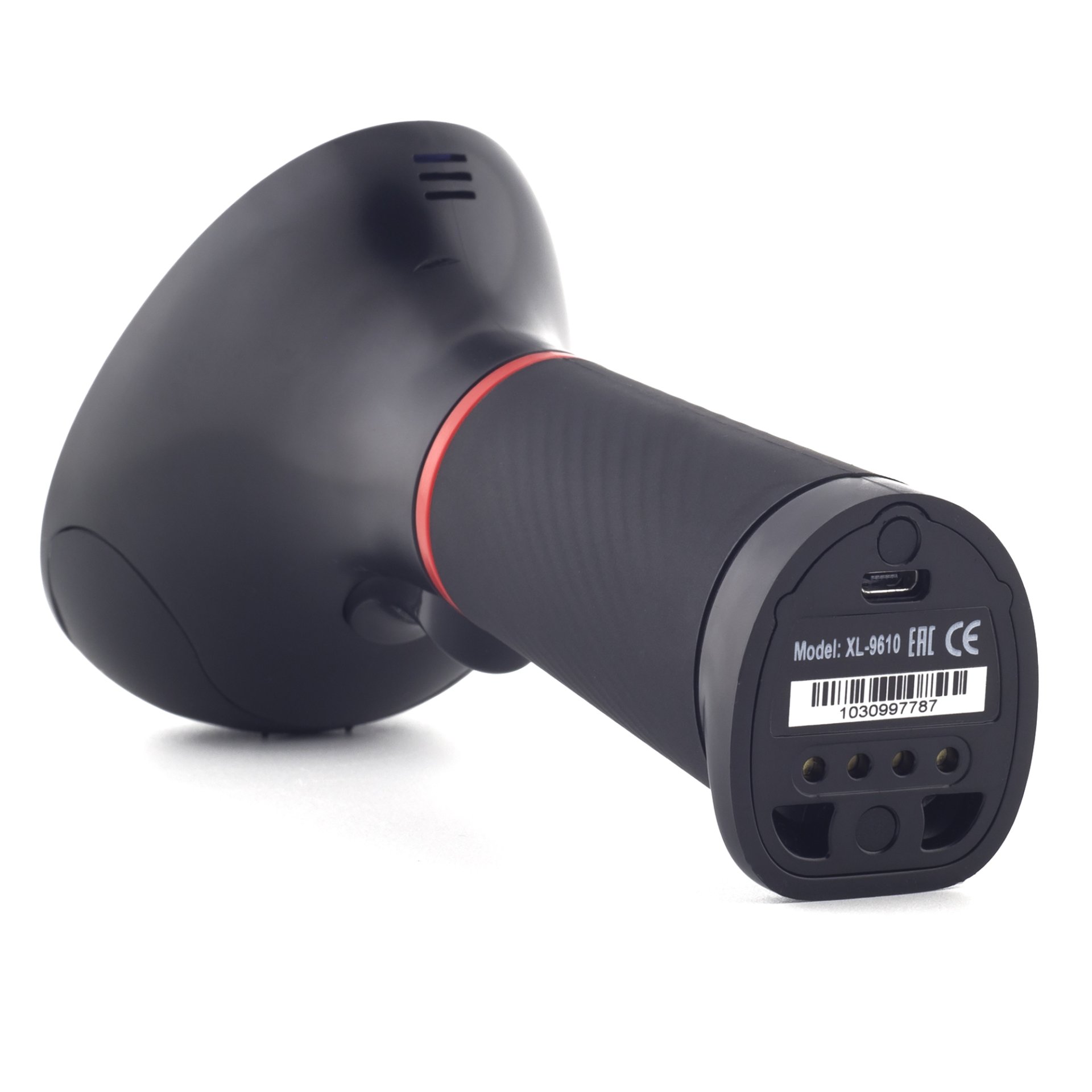 Беспроводной сканер штрих-кода SUNLUX XL-9610 Б/У (2D, черный, USB, Bluetooth, радиоканал, с подставкой Cradle) №3