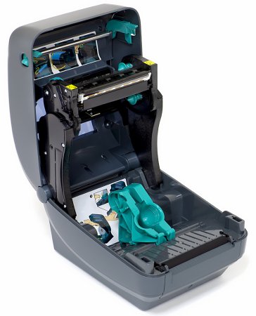 Термотрансферный принтер этикеток Zebra GK420t (203 dpi, отделитель этикеток, USB/RS-232/LPT, арт. GK42-102521-000) фото