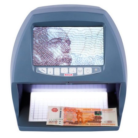 Просмотровый детектор банкнот DoCash BIG D LED (серый, комбинированный, без АКБ) фото