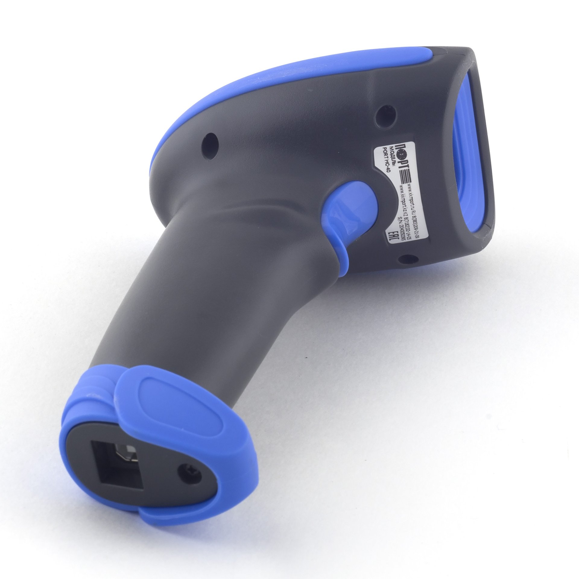 Беспроводной сканер штрих-кода ПОРТ HC-40 (2D, черный, без подставки Cradle, 1м кабель)  №3