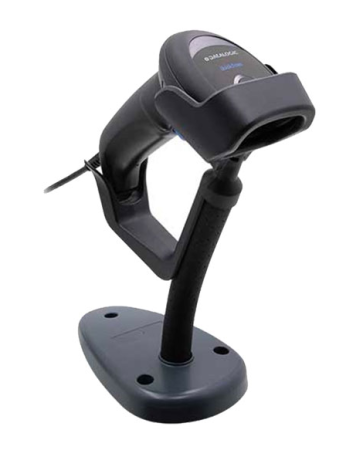 Проводной сканер штрих-кода Datalogic QuickScan QD2590 (2D, черный, с подставкой) фото