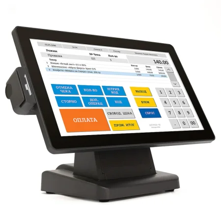 POS-монитор сенсорный POScenter EVA-156 Pro (15.6", P-CAP, TFT LCD, 1920х1080, VGA, HDMI, MSR, черный) фото