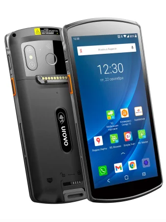 Терминал сбора данных Urovo DT50 (Android 13/SD 662/Авто держатель/Авто штекер 12V/Защитный чехол для АКБ 6000/Стилус) фото