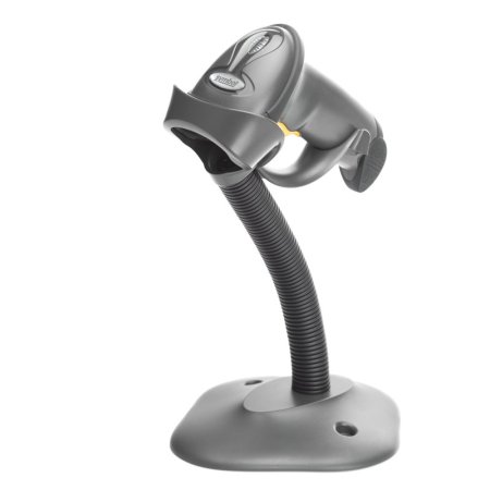 Проводной сканер штрих-кода Zebra (Motorola) Symbol LS2208 (1D, RS-232, черный, с подставкой Cradle) фото